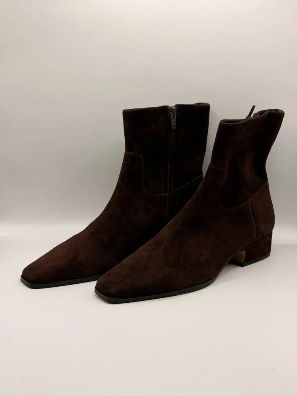 Steve Madden Women's Dusty Chocolate Brown Suede Ankle Booties Sz 7.5
